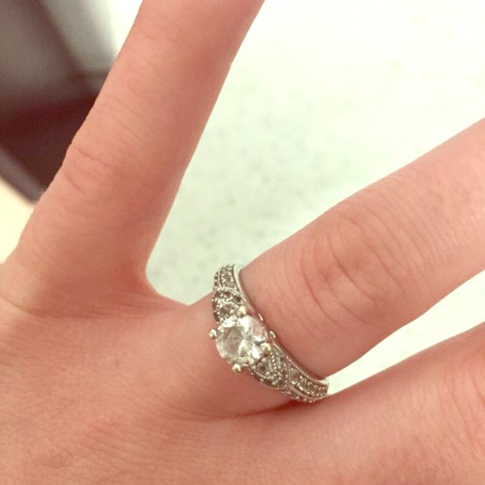 White Sapphire Ring (negotiable price)